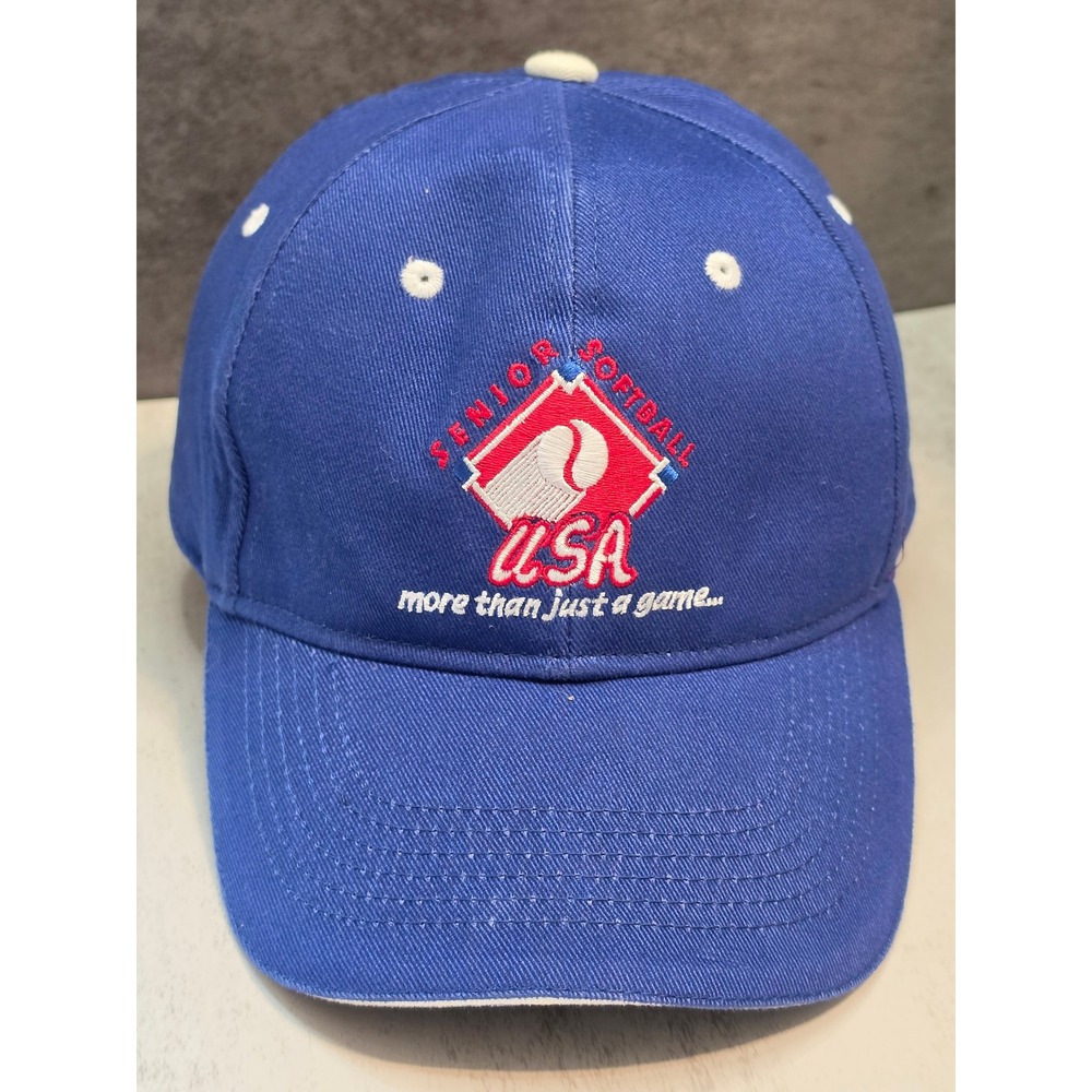 Senior Softball USA Hat Blue Winter National Championships Adjustable Ball Cap